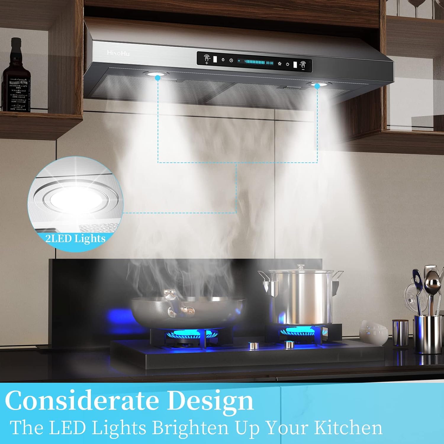 Stainless Steel Under Cabinet Range Hood with 900-CFM F460
