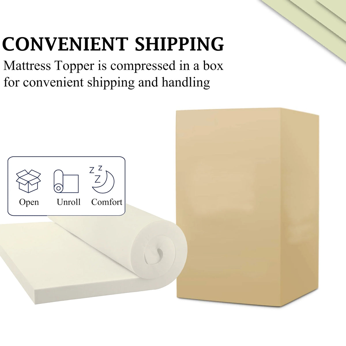 2" High Density Foam Mattress Topper X1479