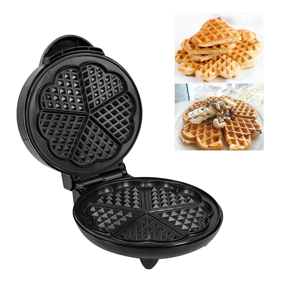 1000W Heart-Shaped Waffle Maker X43822