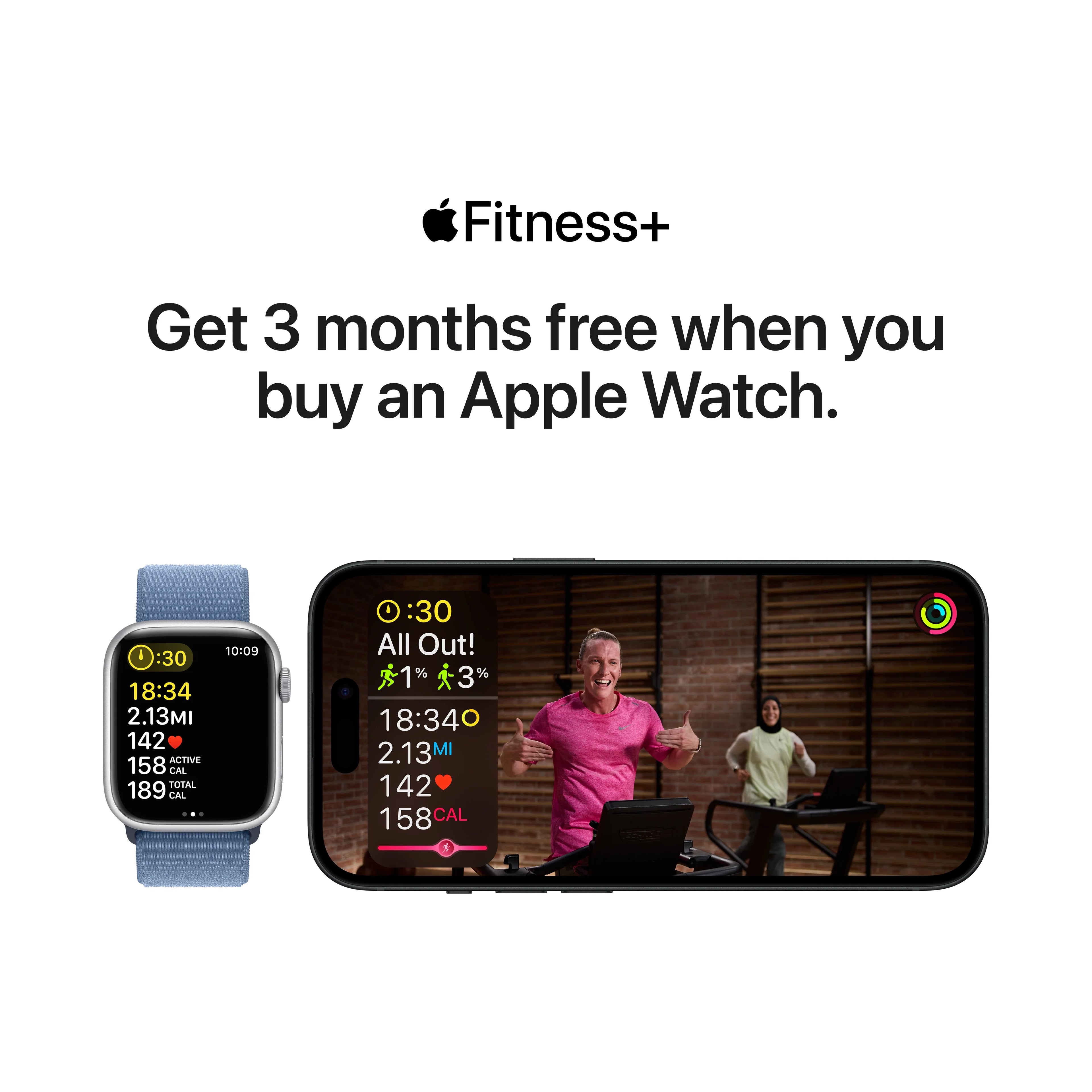 Starlight Aluminum Case Apple Watch SE GPS 44mm with Starlight Sport Band W56207