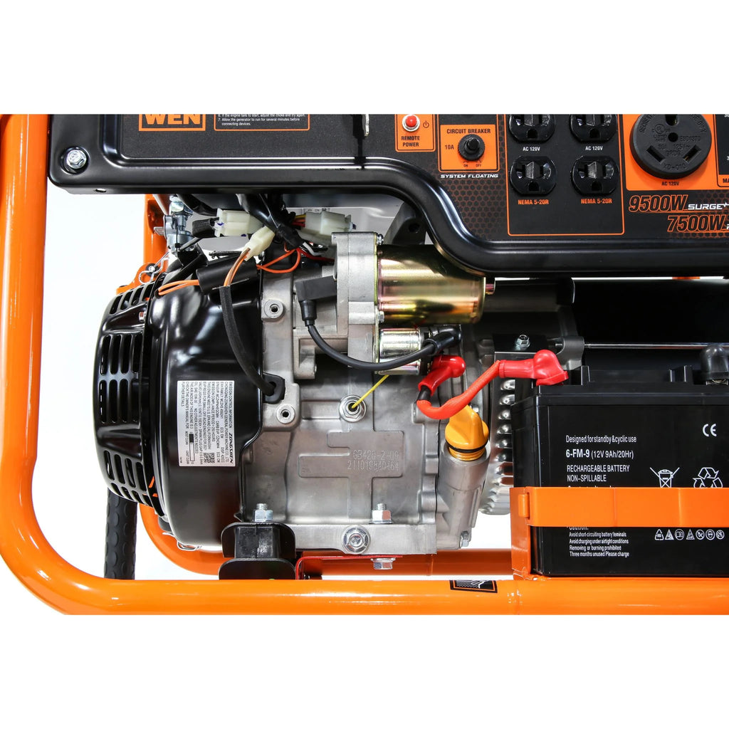 9500-Watt 420cc 120V/240V Portable Generator with Remote Electric Start G520