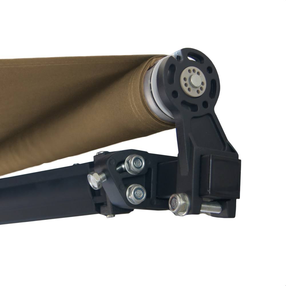 Motorized Retractable Black Frame Patio Awning 20 x 10 Feet R96854