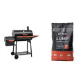 30 Barrel Charcoal Grill with Side Table, 627 Square Inches, Black O6002