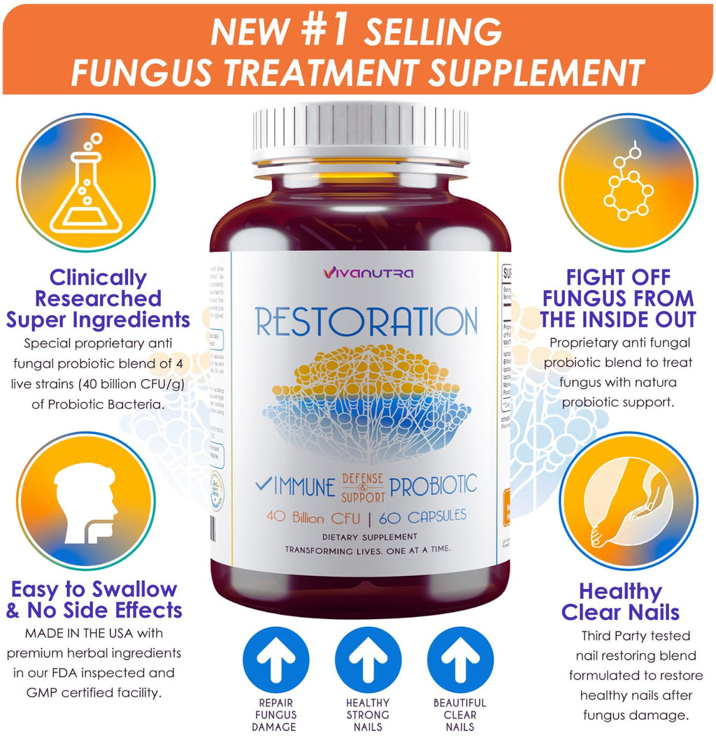 Toenail Fungus Treatment Probiotic Pills - 60ct K4805