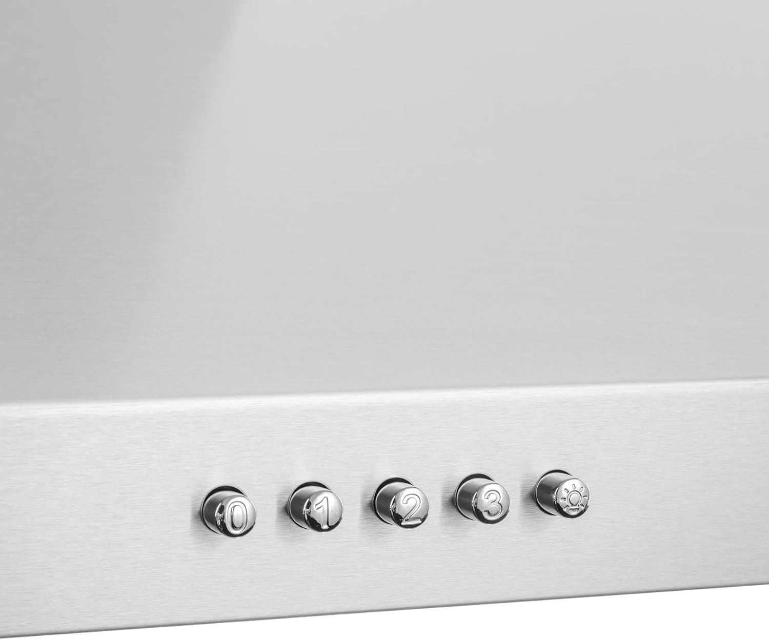 30" Wall Mount Range Hood in Stainless Steel with LEDs, Push Control and Carbon Filters M238
