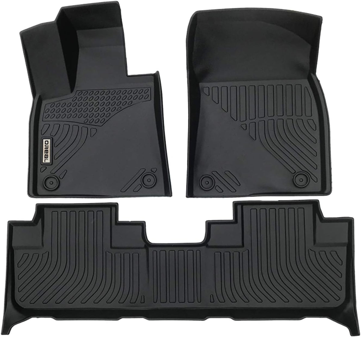 Black Front and Rear Car Mats for Lexus RX 2016-2022 Y777166