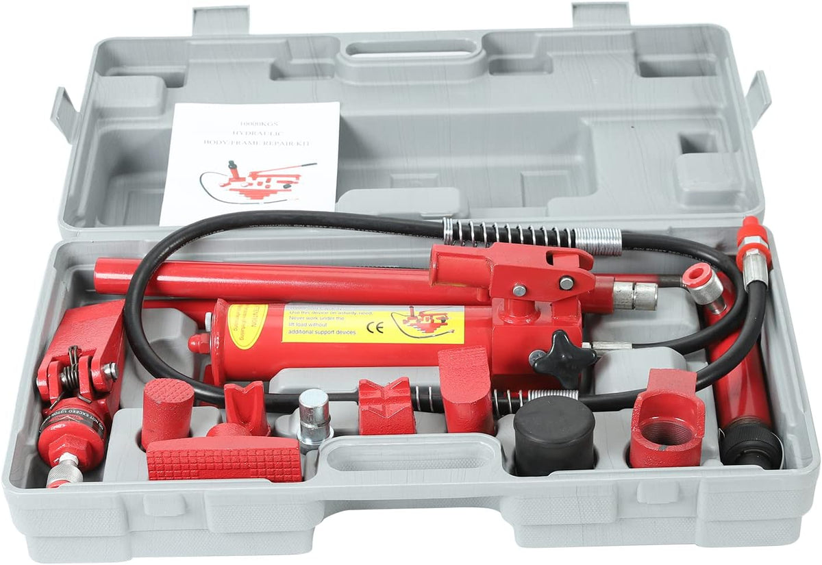 10 Ton Porta Power Hydraulic Jack with Oil Hose P7313