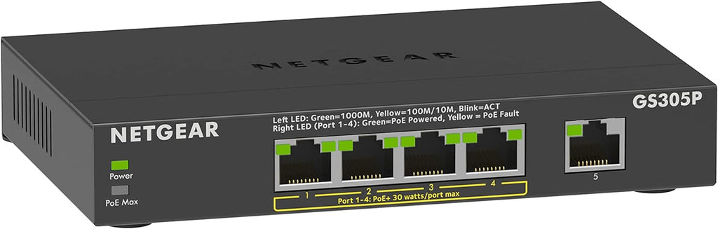 16-Port PoE Gigabit Ethernet Plus Switch with 15 x PoE+ @ 231W, 1 x 1G SFP Port L34956