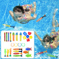 Pool Toys Underwater Swim Diving Toy Sets with Water Rings, Sticks, Octopus, Torpedo Bandits & Balls for Kids H40456