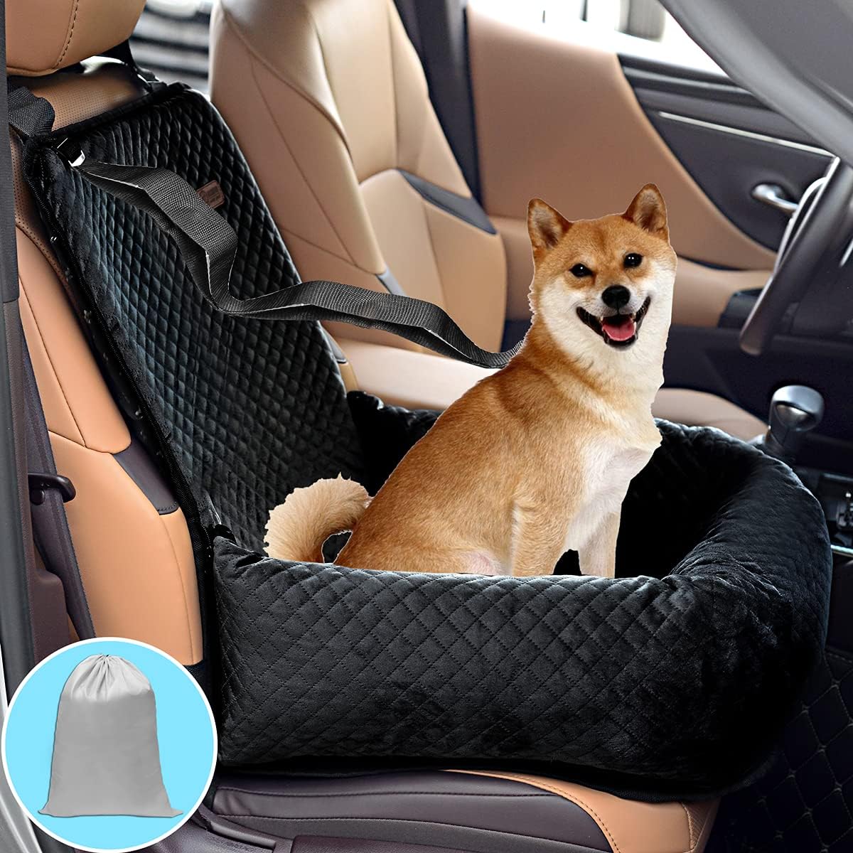 Gray Dog Car Seat Pet Travel Safety Car Seat I22441