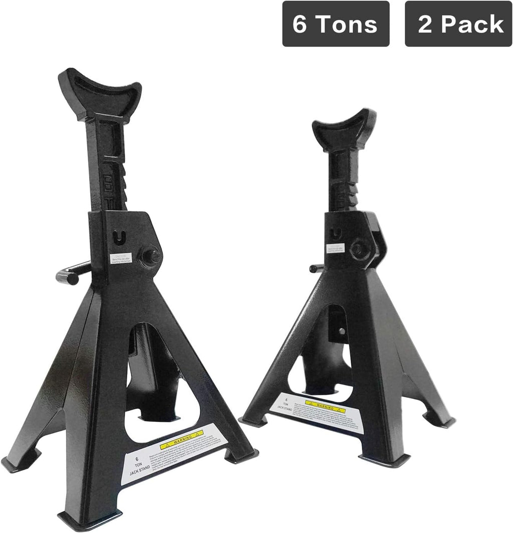 Steel Jack Stands 6 Ton Capacity, Pack of 2 Y204