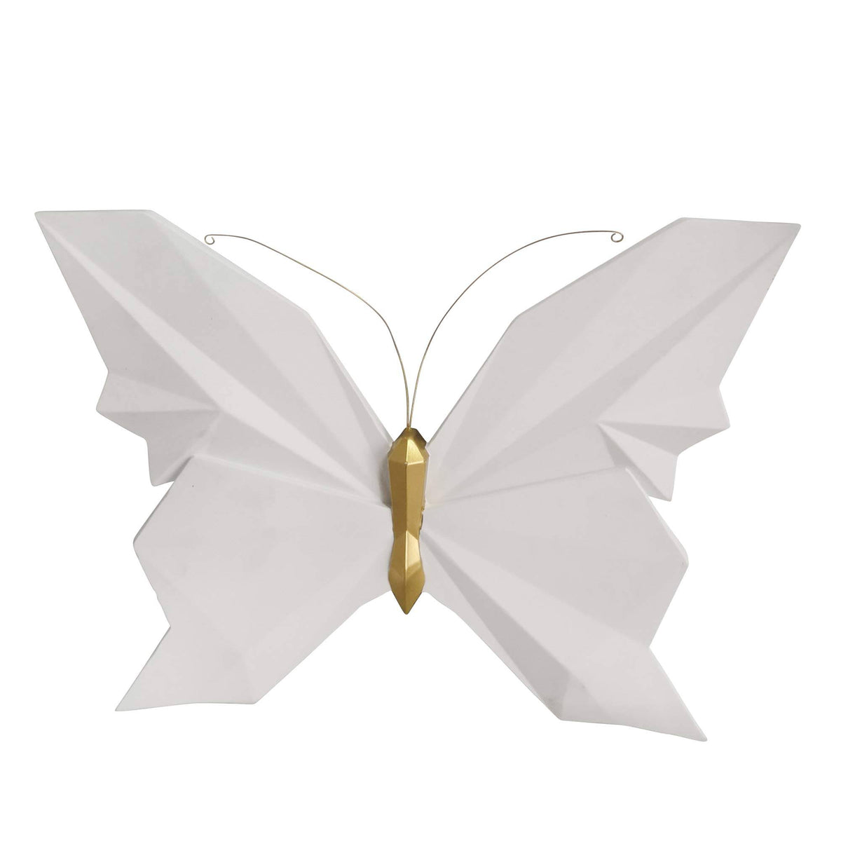 White Resin Butterfly Wall Decor Q576