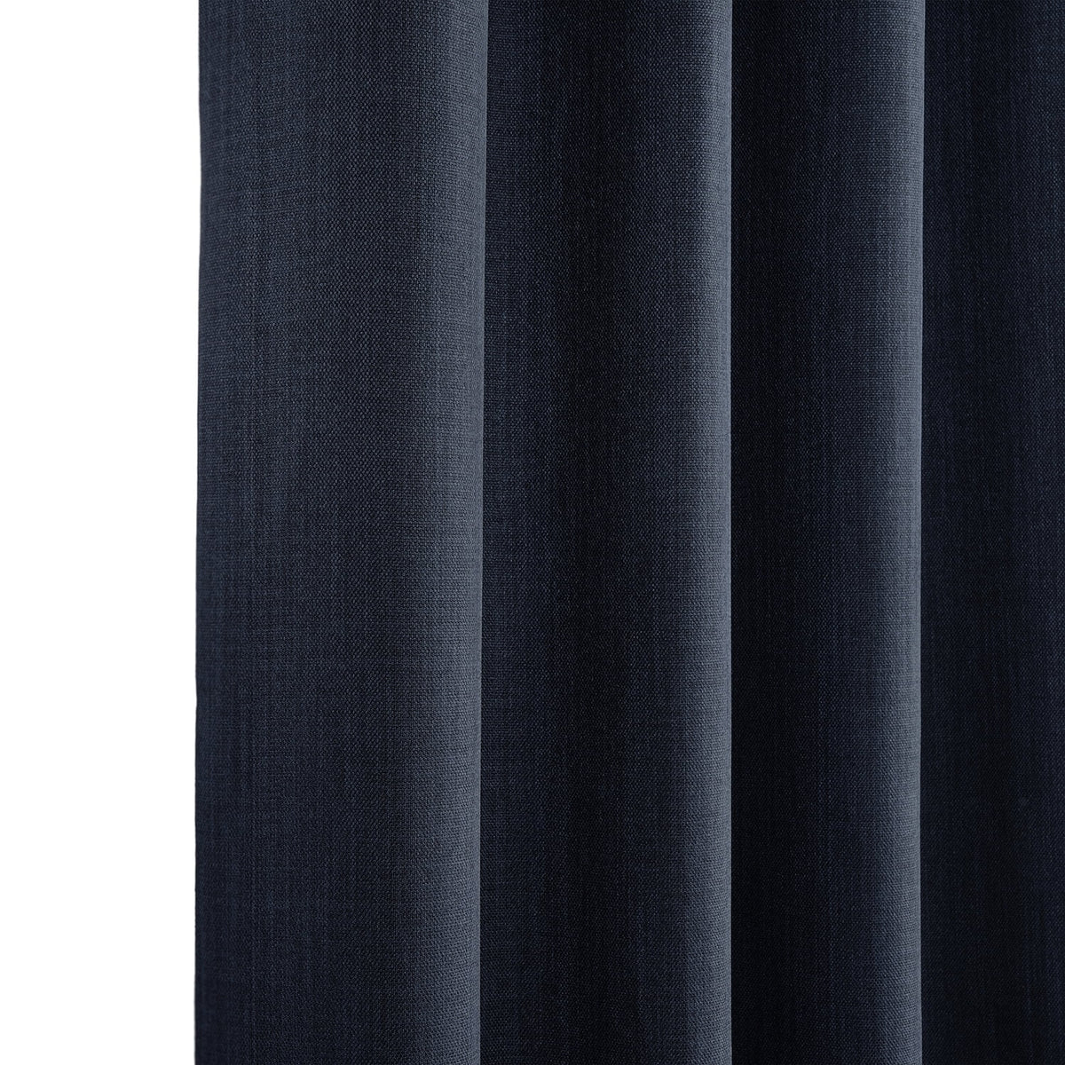 Nightfall Navy Faux Linen Grommet Room Darkening Curtain (1 Panel), 50W X 96L V31236