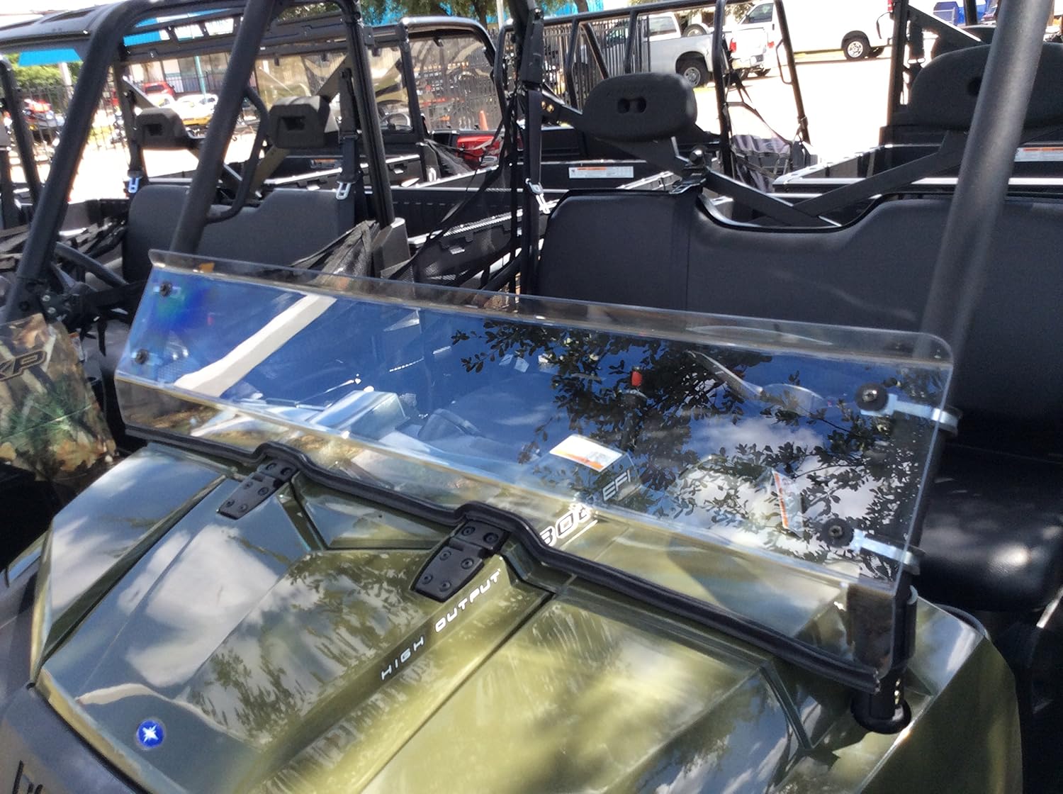 POLARIS RANGER 800 FULL SIZE 1/4 POLYCARBONATE HALF WINDSHIELD T4419