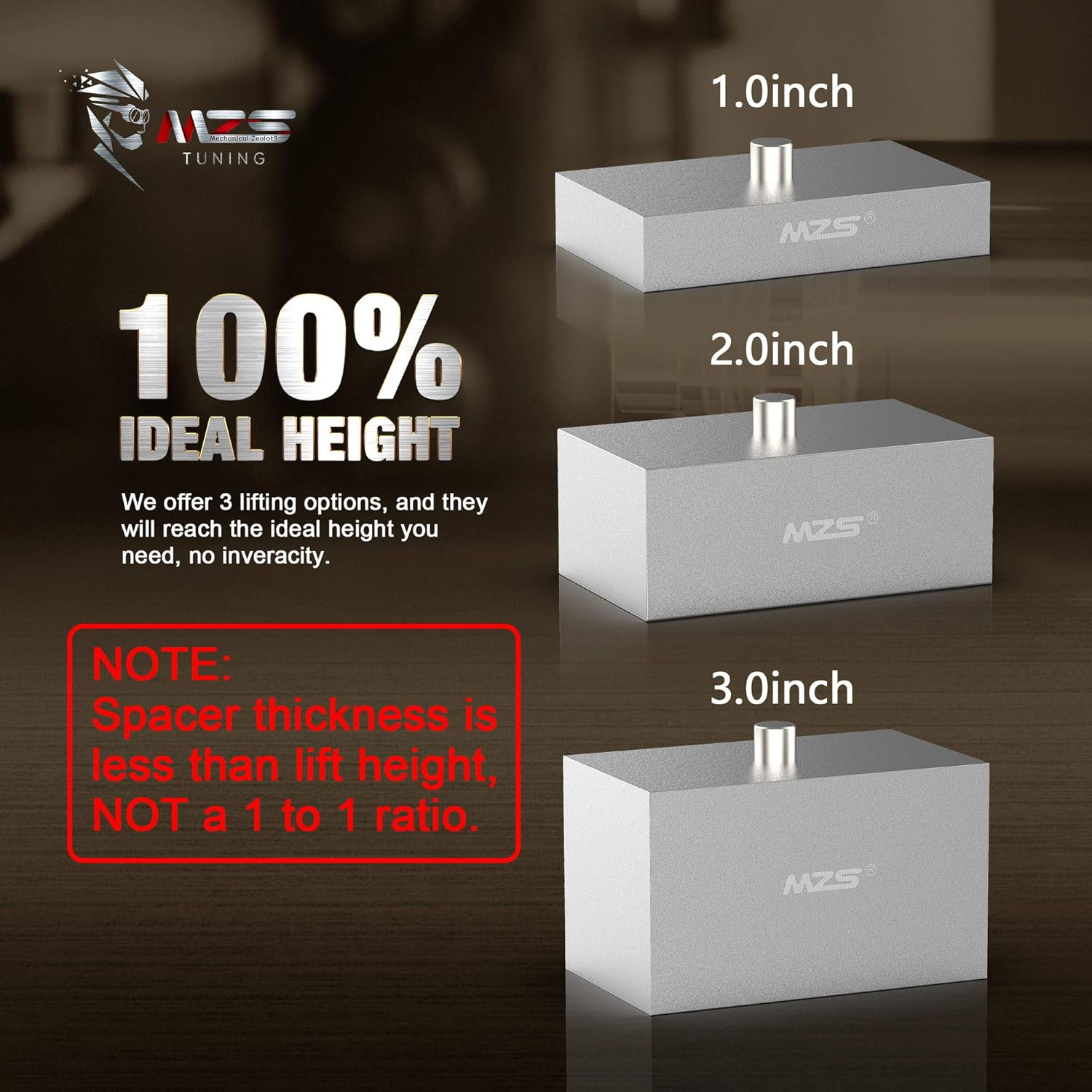 2" Rear Blocks Leveling Lift Kit Pack of 2 Q85305