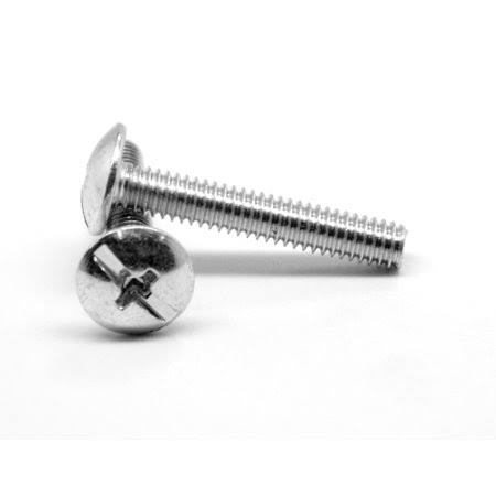 1/4 inch-20 x 1 1/4 inch Coarse Thread Machine Screw Combo Truss Head Low Carbon Steel Zinc Plated Pk 13 J47088