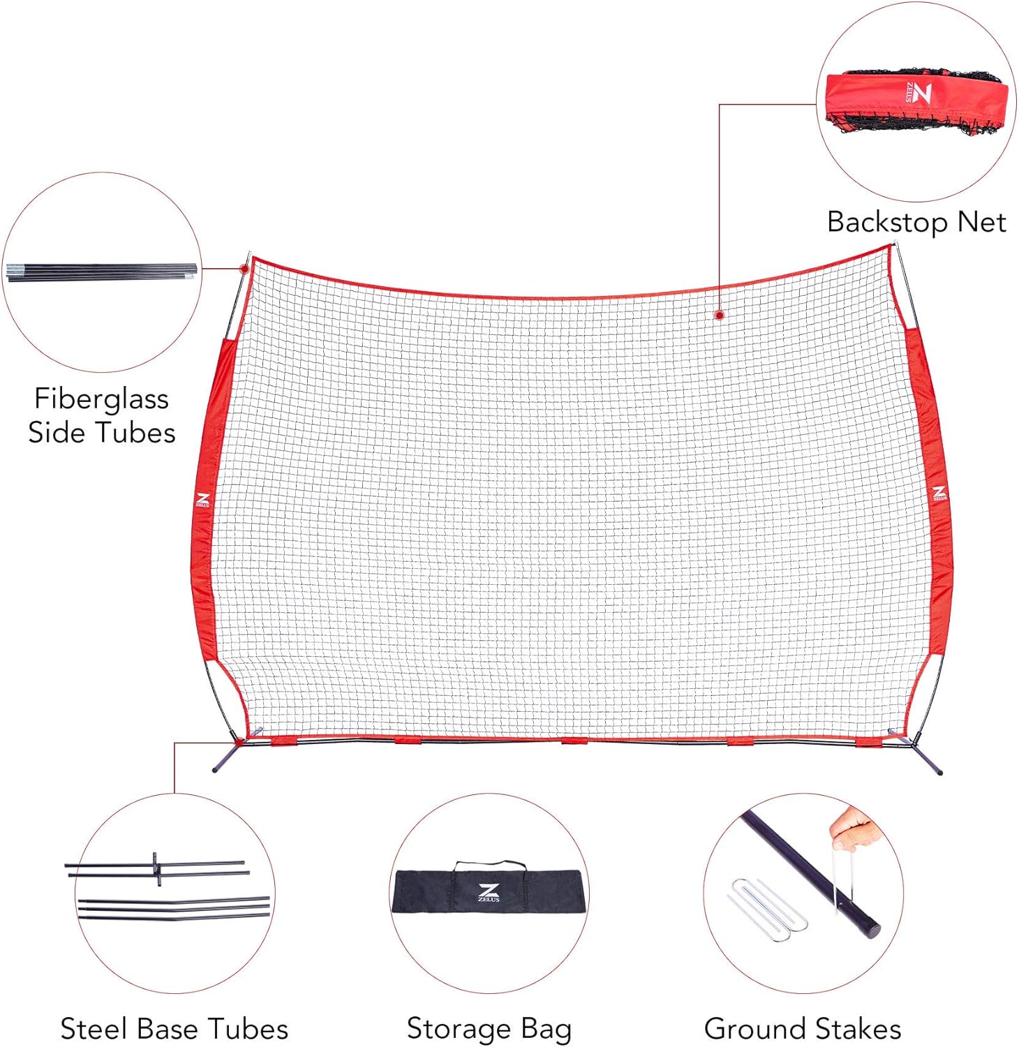 12x 9ft / 16x10ft Ball Sports Barrier Net L1853