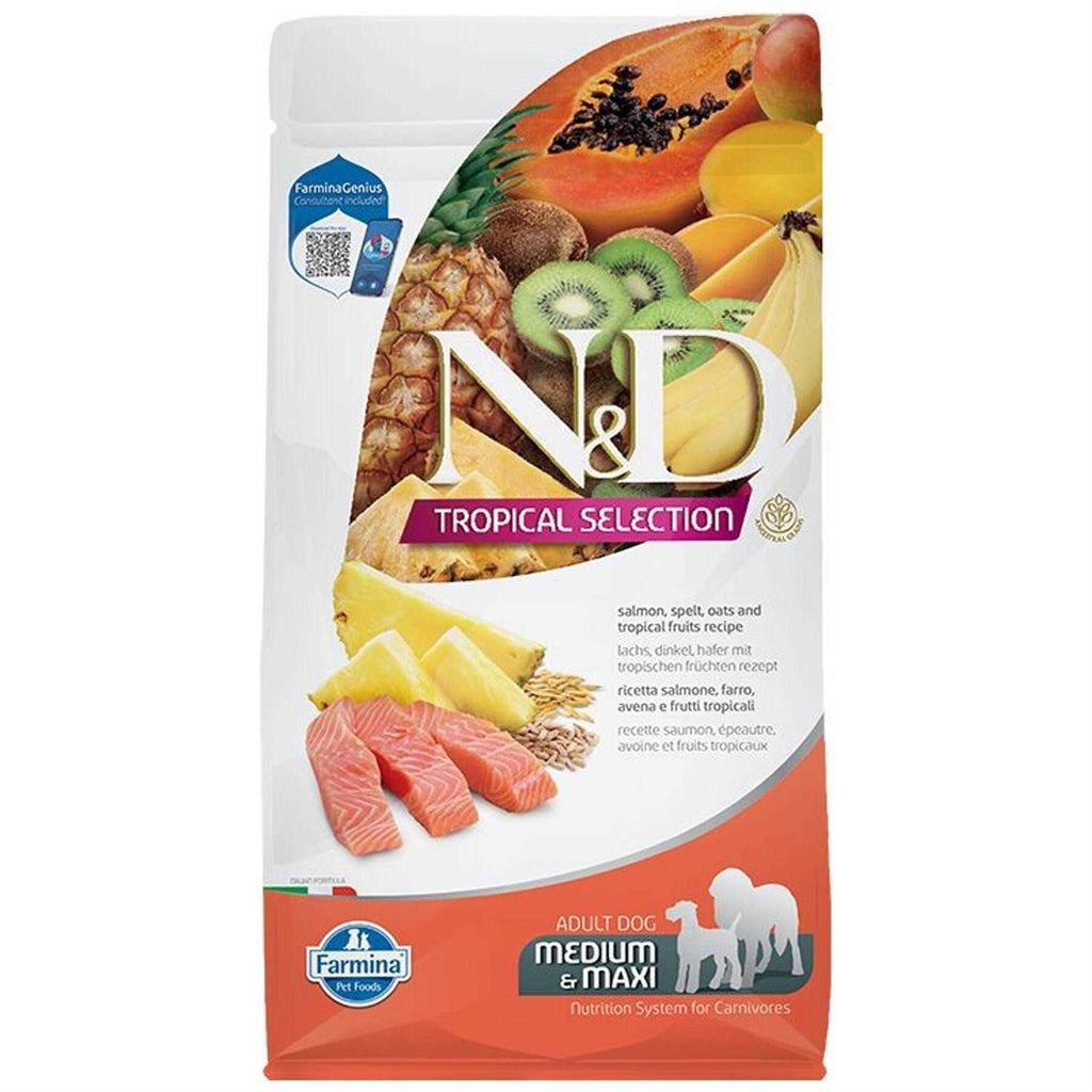 Spelt, Oats Tropical Selection Salmon Medium / Maxi Adult Dog Food K1471