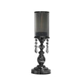 Black Crystal Candle Stand G380