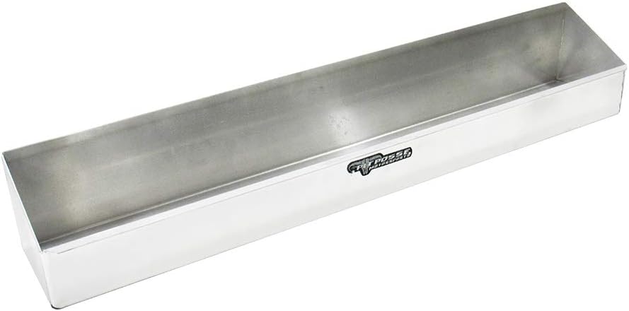 12 Quart Aluminum Oil Rack Holder Wall Hanger Shelf, Silver, Pack of 2 K310312