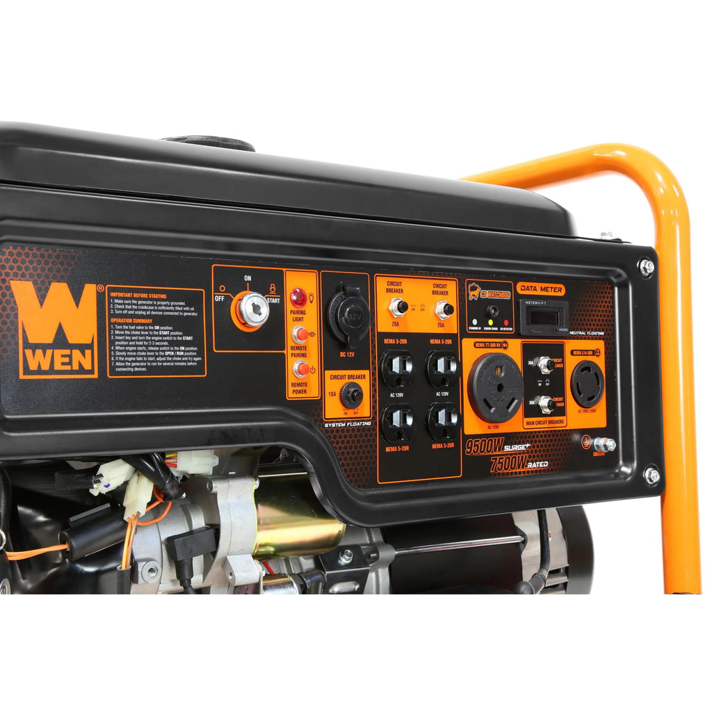 9500-Watt 420cc 120V/240V Portable Generator with Remote Electric Start G520