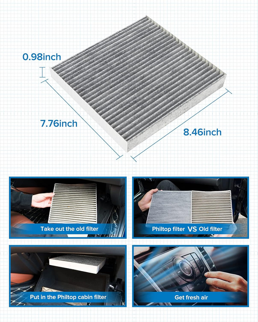 Cabin Air Filter with Activated Carbon I32989