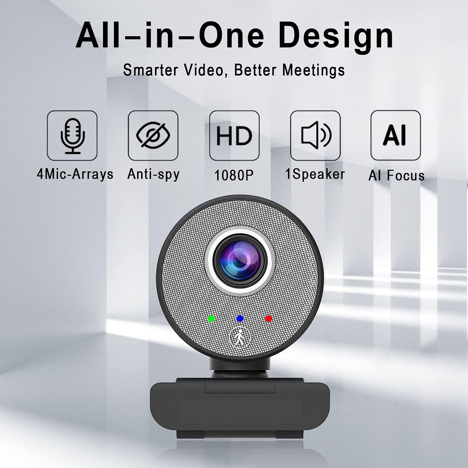 1080P USB Webcam with Adjustable View Z93259