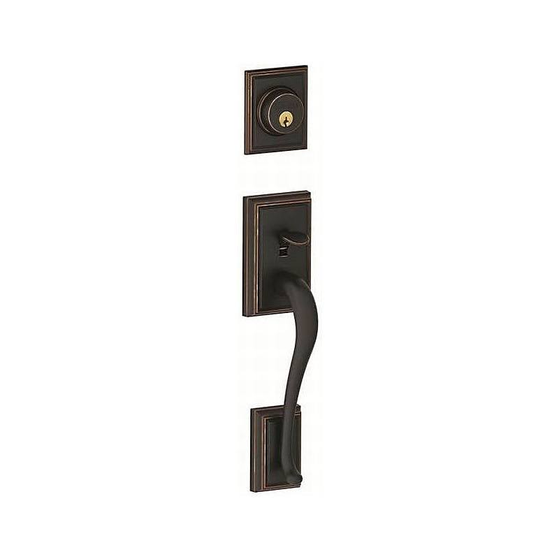 Double Cylinder Handleset and Trim with Keyway A5690