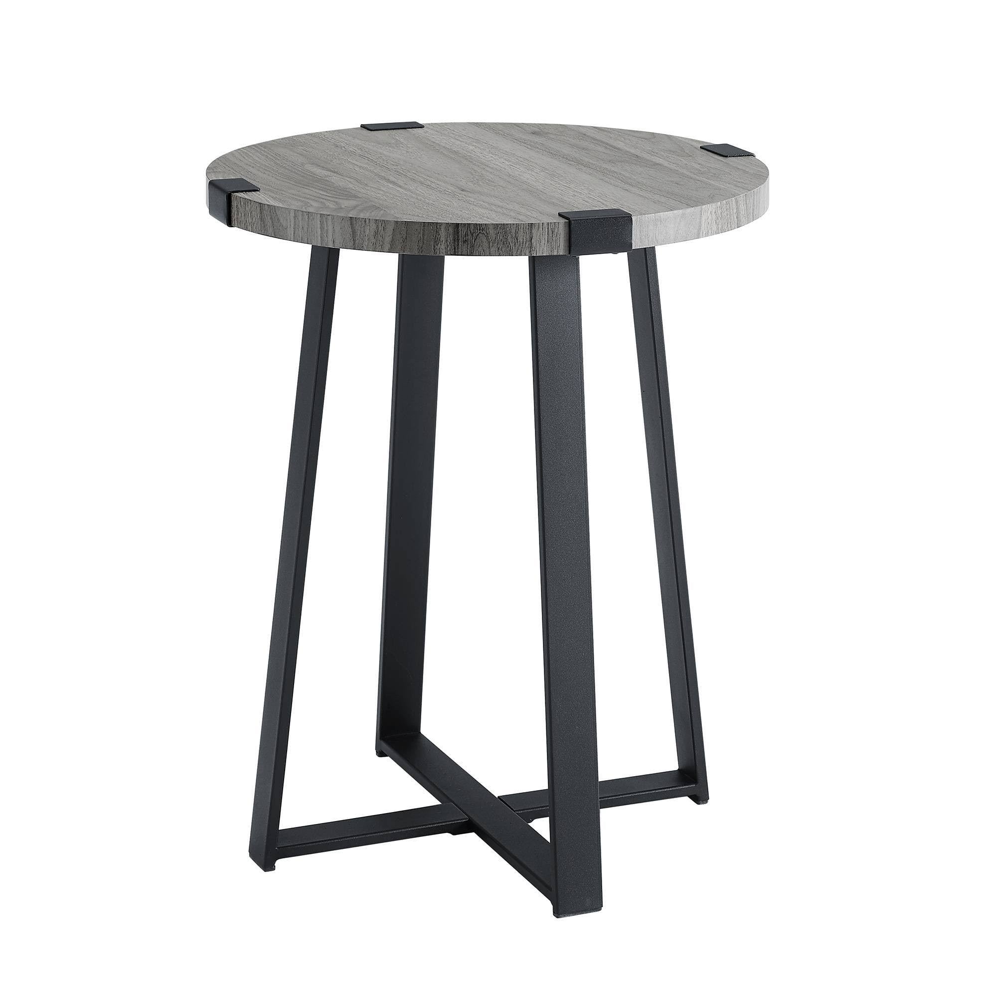 Slate Gray Round Side Table N68054