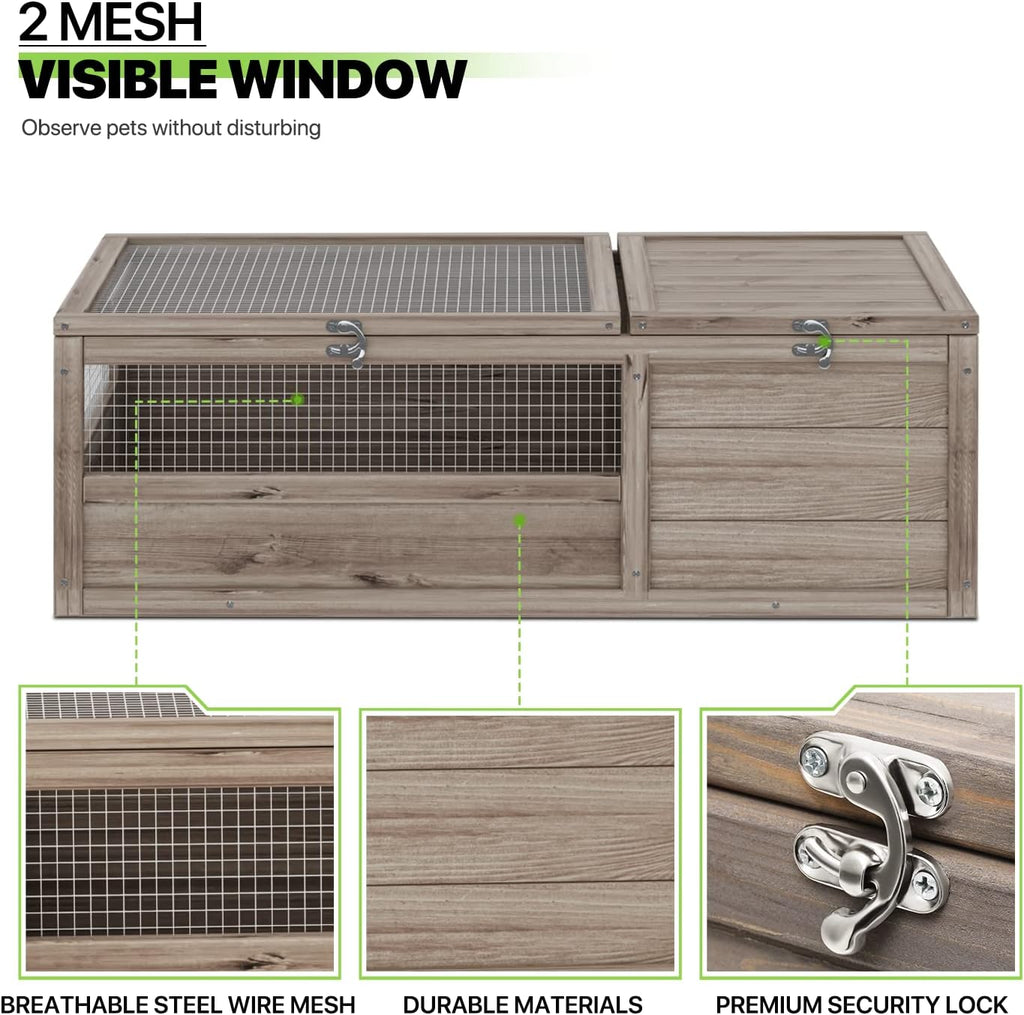 Grey Wooden Reptile Cage N5327