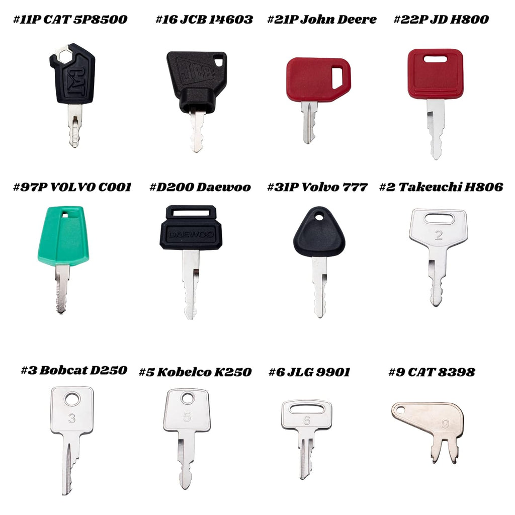 Heavy Equipment 67 Keys Master Set, Construction Ignition Key Set, Pack of 2 V25135