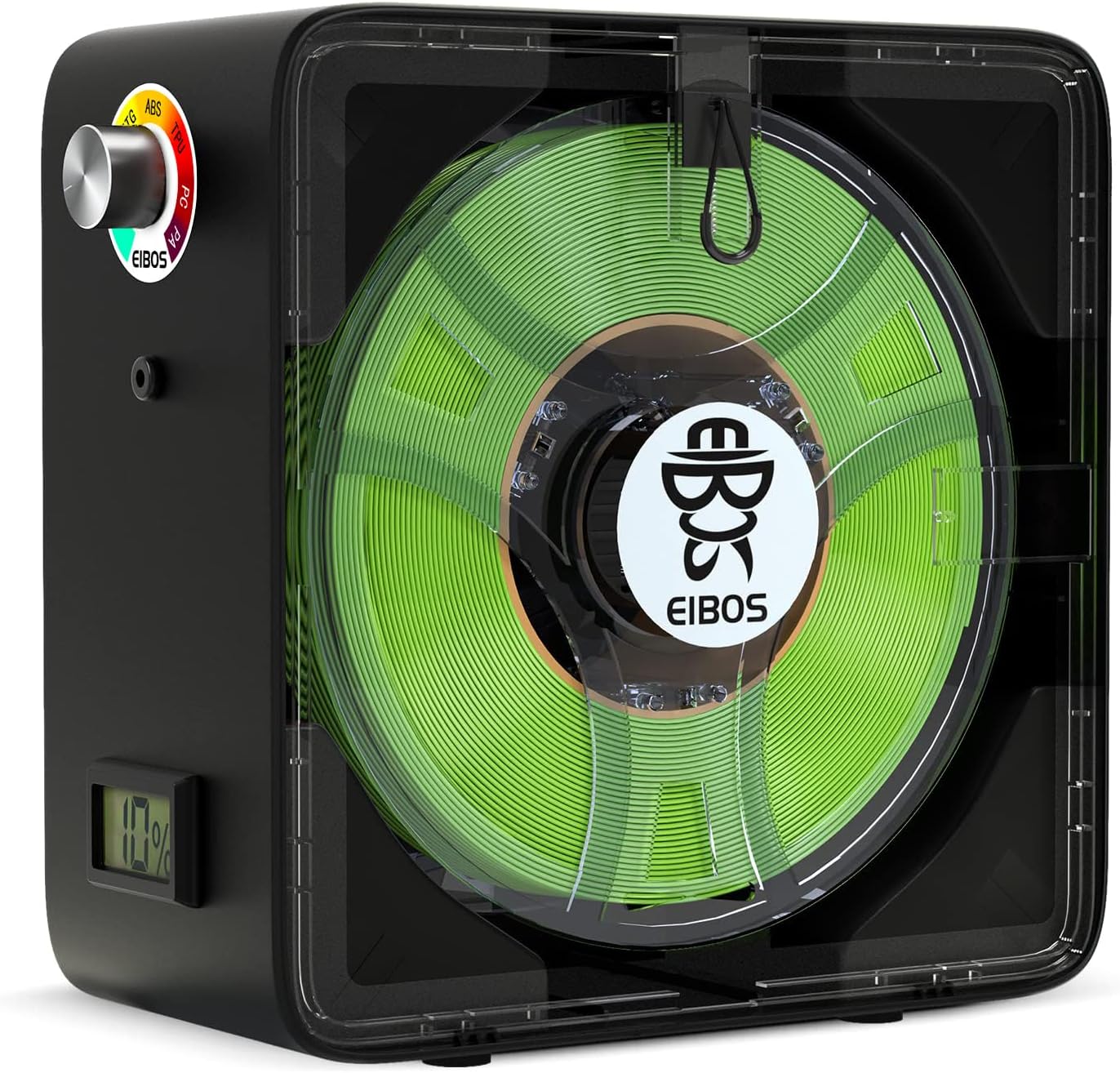 3D Printer Filament Dryer with Fan, Adjustable Temperature, Humidity Control & Spool Holder X9343