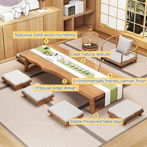 Solid Wood Low Table (120x60x35cm) D262953