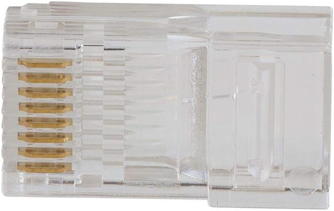 200-Pack Pass-Thru Modular Data Plugs for RJ45 and CAT6 K2648