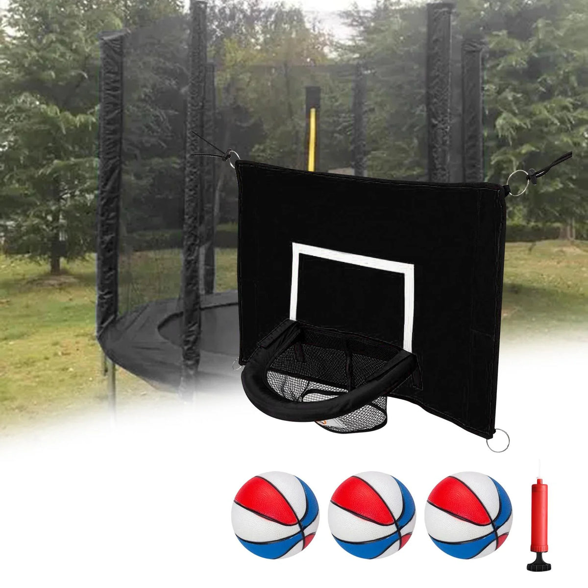 Outdoor Basketball Hoop Attachment for Trampoline X991389