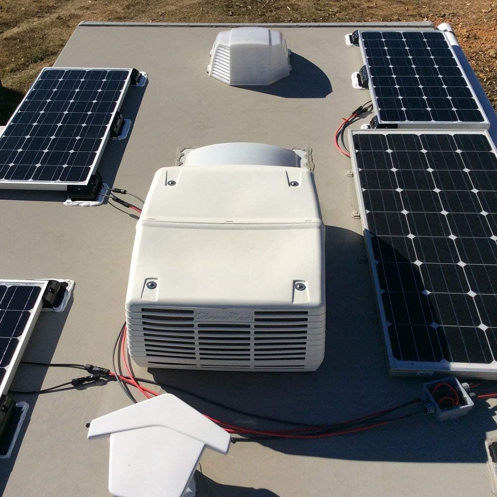 400 Watt 12 Volt Monocrystalline Solar Panel Bundle Kit with 4 pcs 100W Panel and 30A PWM Charge Controller C556356