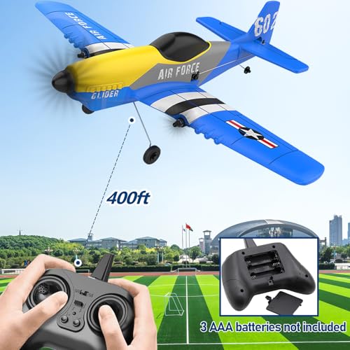 3 Channel RC Airplane 2.4GHz with 2 Batteries 6-axis Gyro Stabilizer X173