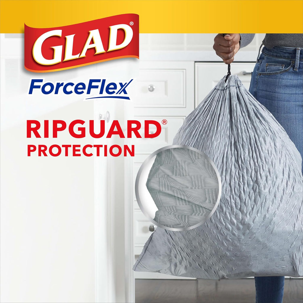 13 Gal Drawstring Kitchen Garbage Bags, 110 Ct C839