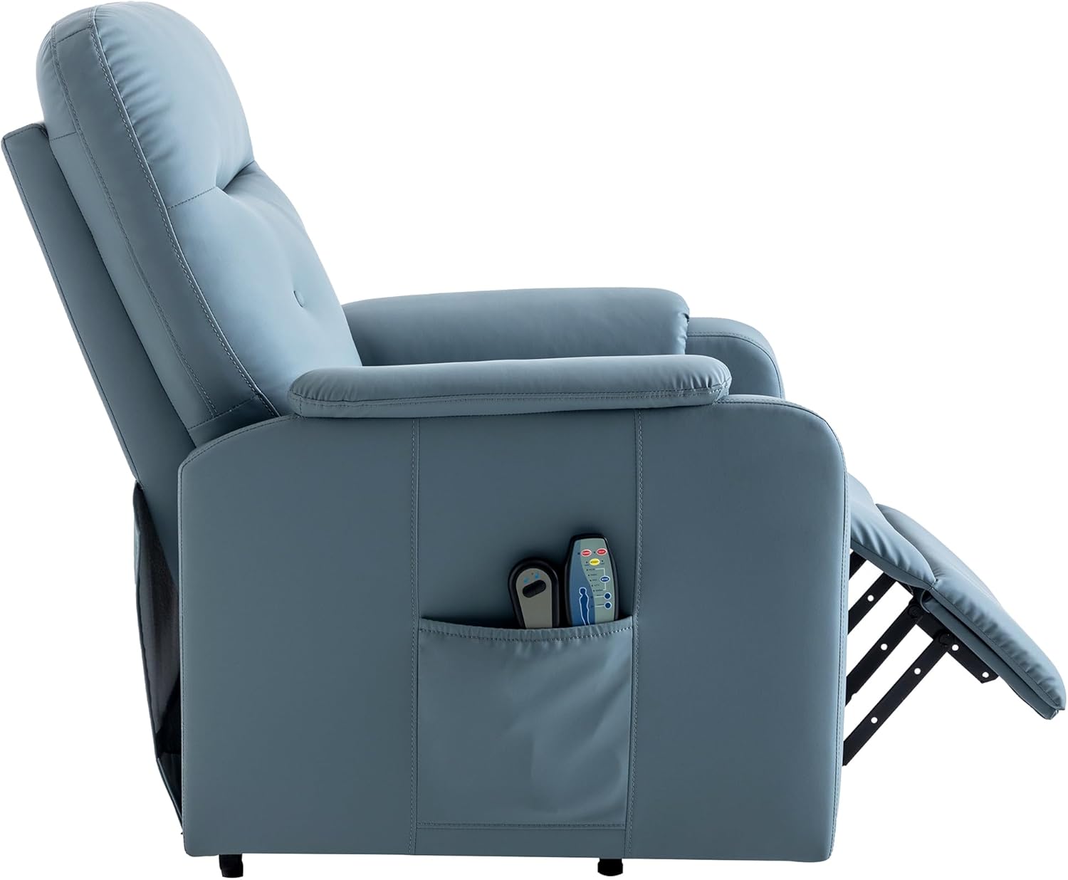 Power Lift Recliner Chair with Adjustable Heated Massage, Blue X691239
