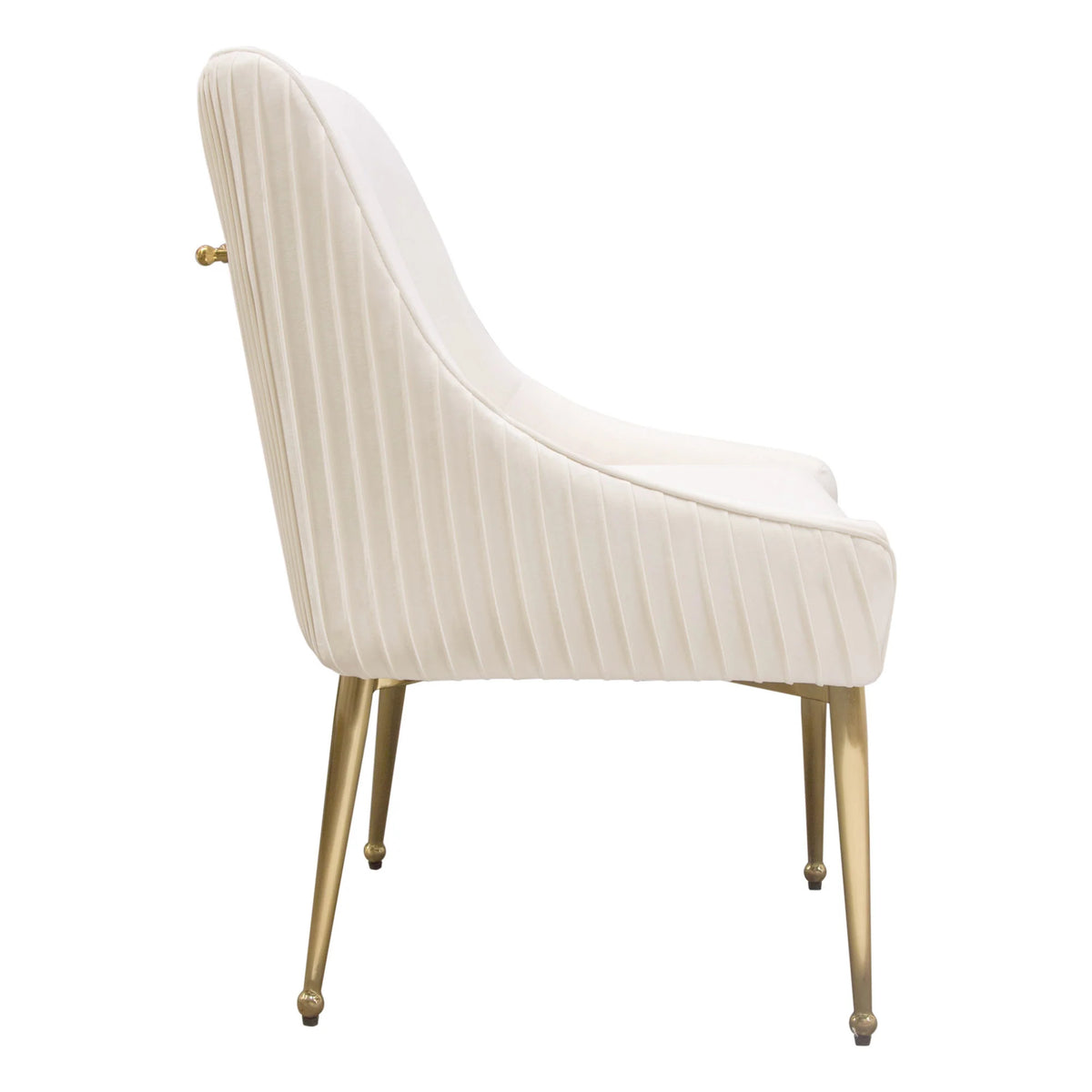 Cream Velvet Conference Dining Chairs Set of 2 N864