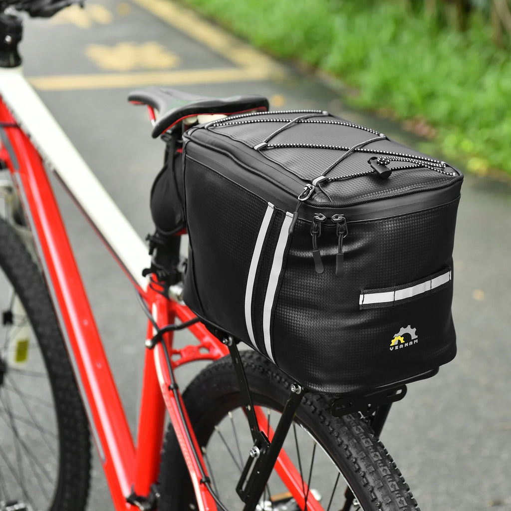 Water Resistant Bike Trunk Bag with Thermal Insulation Compartment F8845