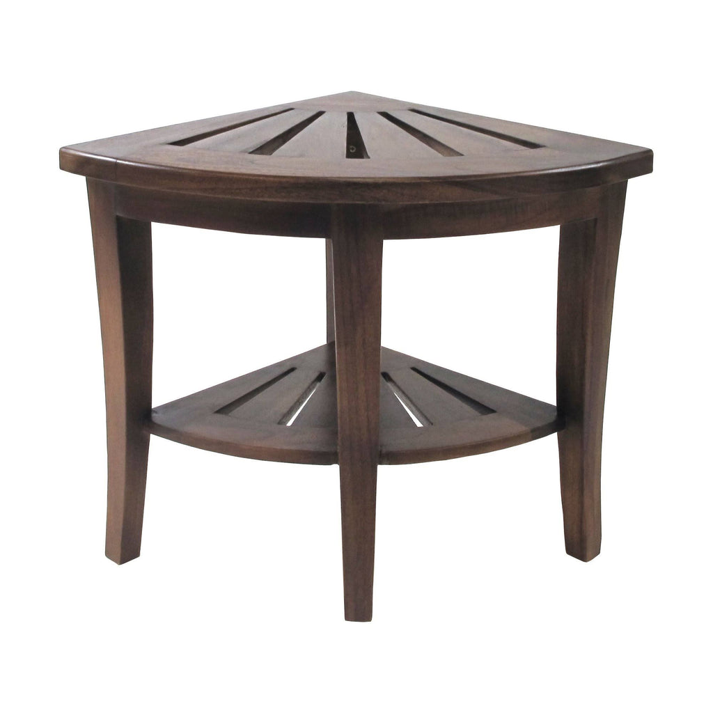 Teak Corner Shower Bench, Brown X833