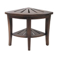 Teak Corner Shower Bench, Brown X833