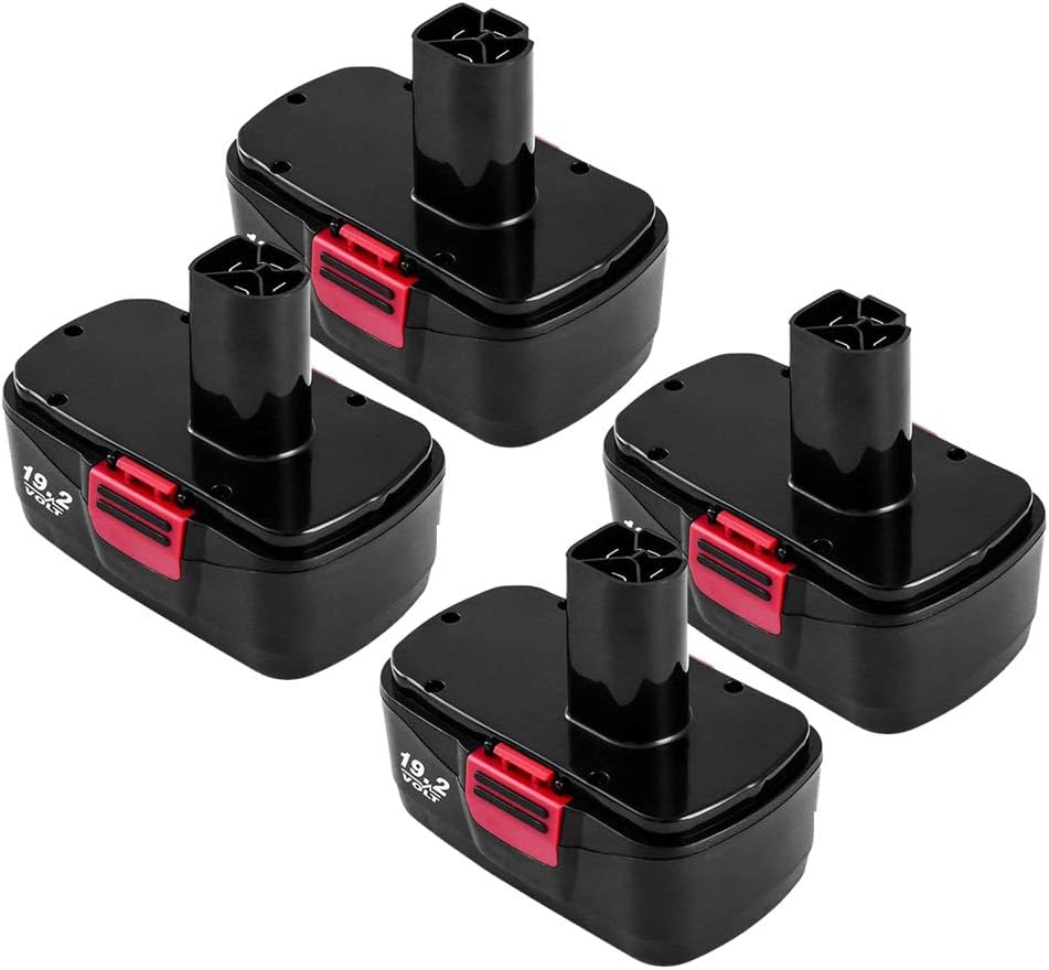 4-Pack 3.6Ah 19.2V Ni-Mh C3 Battery Replacement V4877
