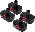 4-Pack 3.6Ah 19.2V Ni-Mh C3 Battery Replacement V4877