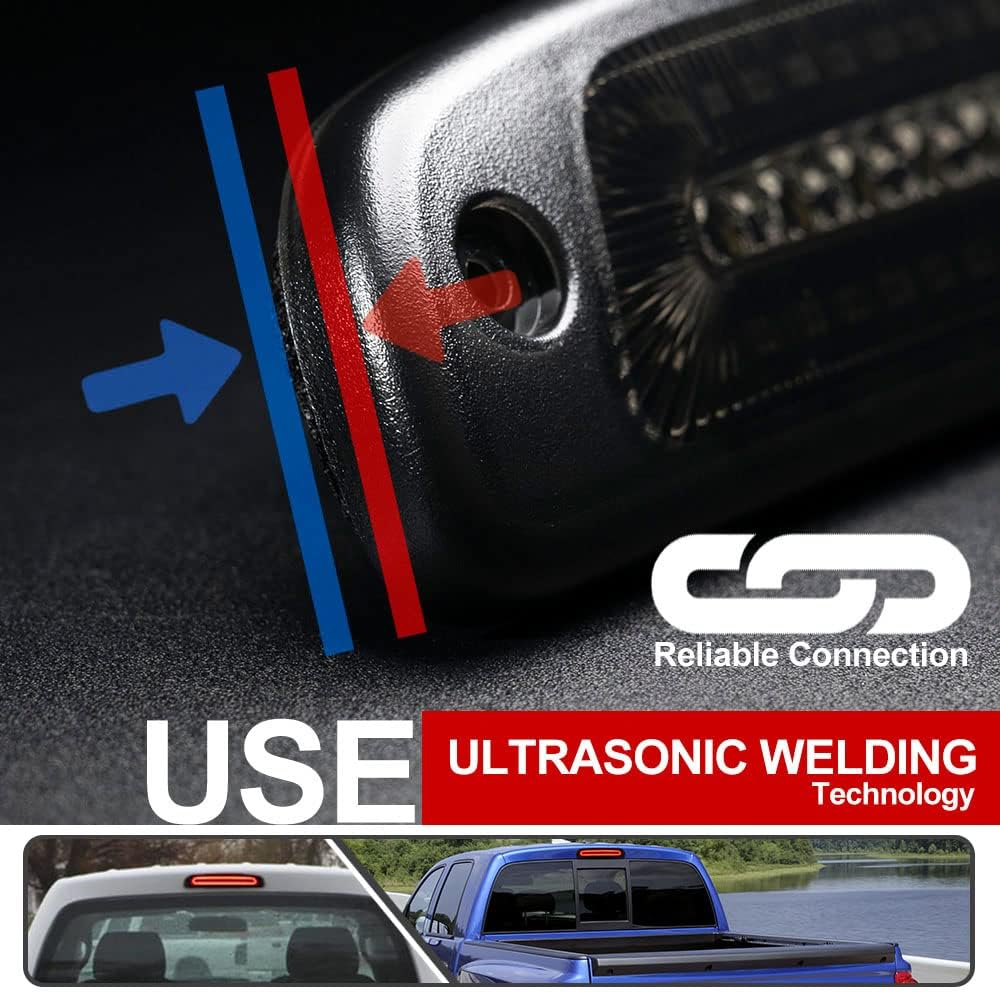 Red/white LED 3rd Brake Light with Strobe Feature W215