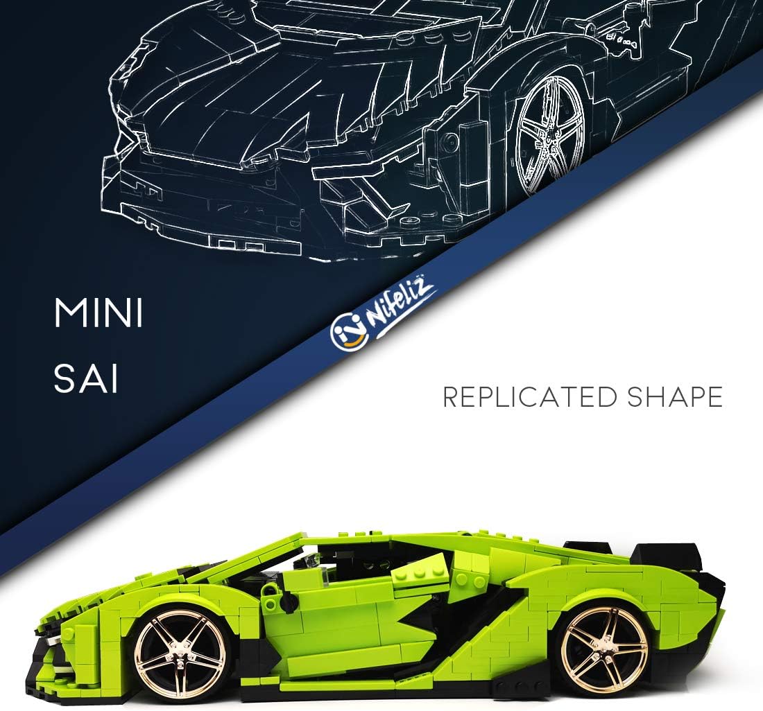 1:14 Scale Sports Car Building Blocks Model (1133 Pcs) P7193