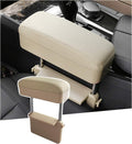 White Adjustable Car Armrest Pad Pack of 2 B528