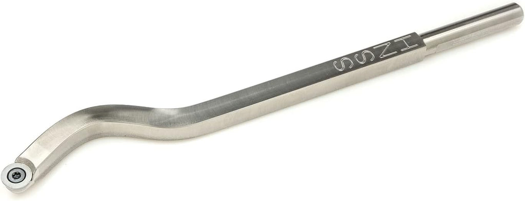 Swan Neck Hollower Carbide Lathe Tool with 9/16" Flat Top Carbide Cutter and 17" Foam Grip Handle B7566