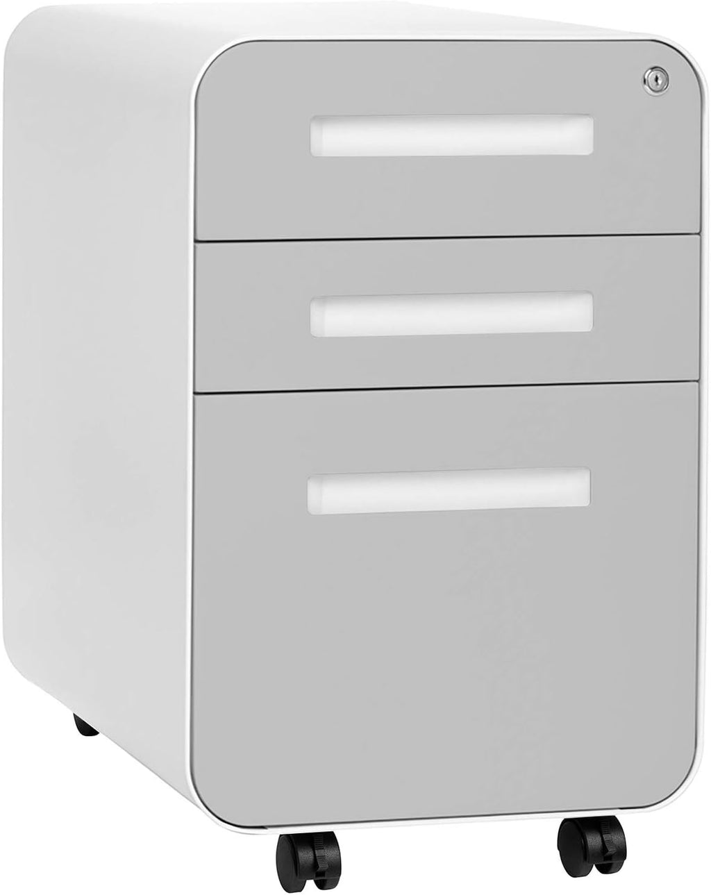 White 3-Drawer File Cabinet J229